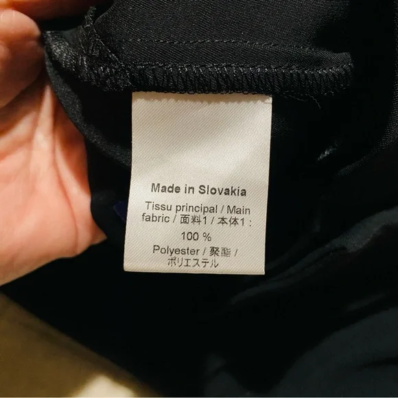 LOUIS VUITTON black flat front womens slim straight trousers pants eur40… - Picture 8 of 12